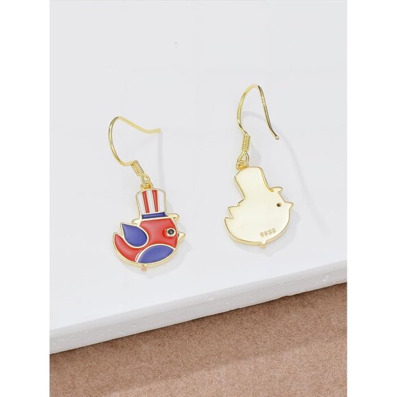 4th of July Patriotic Independence Day Dangle Earring  for Women - Picture 3 of 6